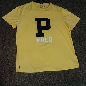 Polo by Ralph Lauren Yellow Tee with Bold Print